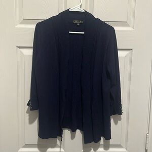 Navy 3/4 sleeve cardigan
